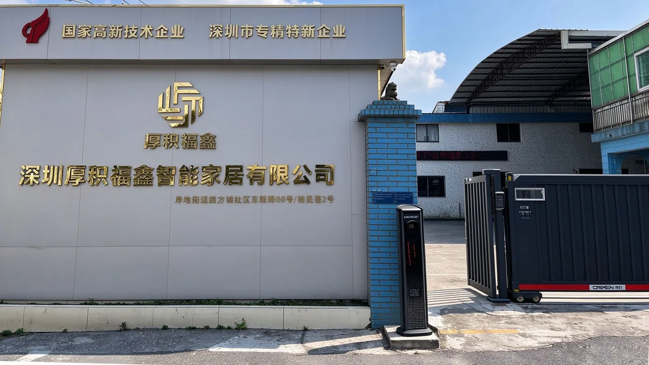 深圳厚积福鑫智能家居有限公司工厂大门